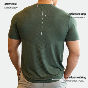 Camiseta Deportiva para Hombre, Ropa Deportiva, 85% Nailon, 15% Elastano, Ropa para Correr, Gimnasio, Ligera, Elástica - Product Image 4