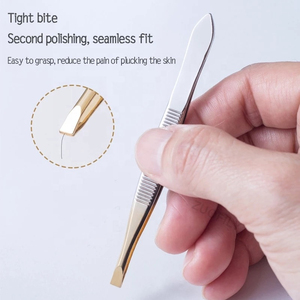 eyebrow tweezer set slant <b>pointed</b> precision <b>tools</b> eyebrow tweezers set professional eyebrow tweezers eyebrow tweezer set - Product Image 3