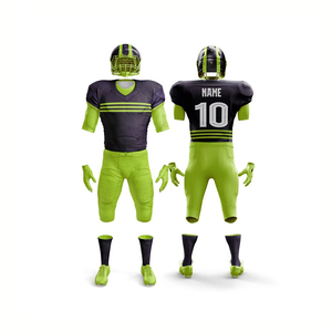 Custom American Football Uniform Set Purple Black Sublimated Jersey Pants Gloves <b>Socks</b> Men Adult All Seasons - Product Image 4