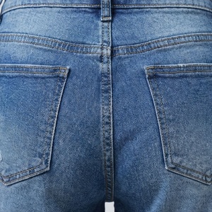 Womens Casual <b>Denim</b> Shorts Premium Quality Breathable <b>Material</b> Simple Plain Dyed Design Summer Fashion Streetwear Attire - Product Image 5
