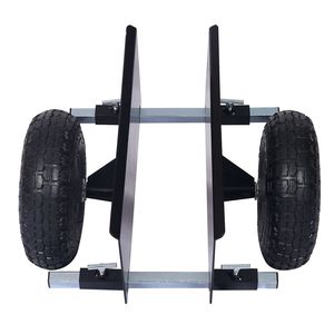 600lb Panel <b>Dolly</b> <b>with</b> 10in. Pneumatic <b>Wheels</b> for Moving Heavy Panels - Product Image 3