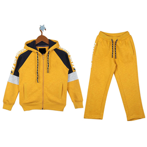 Servicio OEM, Conjuntos Deportivos para Hombre Adulto, Color Amarillo, Talla Grande, con Cierre, Ropa de Entrenamiento, Ropa Casual para Hombre con Bolsillo - Product Image 1