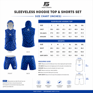 ชุดยูนิฟอร์มฟุตบอลแบบมีฮู้ดแขนกุดและกางเกงขาสั้นแบบ sublimated สำหรับทีม 7 คน ระบายอากาศได้ดี ชุดกีฬาอเมริกันฟุตบอล - Product Image 6