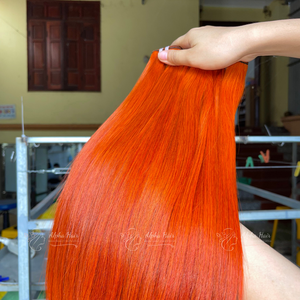 Top Search lujo naranja hueso recto vietnamita Peluca de pelo crudo 100% puro sin procesar extensiones de cabello Natural HD Peluca de encaje - Product Image 2