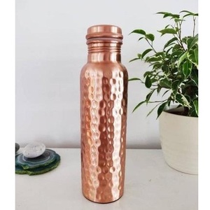 Recipiente de Agua de Cobre Puro Martillado a Mano Ayurvédico, Vaso para Bebidas Bioenergéticas para la Salud - Product Image 1