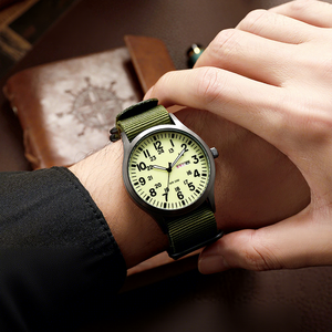 TPW Alloy case Men's Fashion Watch Nylon Quartz Night Light Woven Hands Dial Calendar Men's Watch - Product Image 6