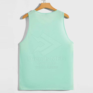 Oem Service Summer Wear Eco-Friendly Quick Dry Lightweight Breathable <b>Knitted</b> Casual Men <b>Tank</b> <b>Top</b> Plus Size Adults Outdoor Use - Product Image 2