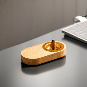2025 New Simple <b>Wooden</b> Incense <b>Burner</b> Arabic Incense <b>Burner</b> <b>for</b> Therapeutic Use <b>for</b> Ramadan - Product Image 1