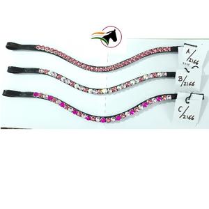 Diadema de cristal Rivoli de 10 mm, accesorios de lujo para cabezada de caballo, diadema ecuestre de cuero personalizada para caballos - Product Image 1