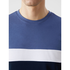 Conjuntos deportivos de algodón 100% premium con cuello redondo para hombre, trajes de jogging con paneles de calidad. - Product Image 5