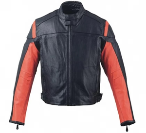 Veste de moto imperméable avec protections, veste de moto respirante pour homme, veste de motard en cuir de vachette premium pour homme - Product Image 2