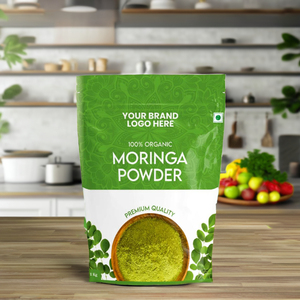 Superfood Ultime Vert Poudre de Moringa Biologique Certifié GMP Sauvage Cultivé Propre Efficace Nourrir Sans Additifs Remplisseurs - Product Image 1