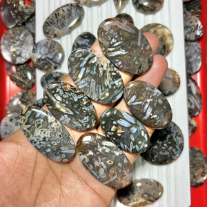 Lote de Gemas Sueltas de Ágata en Forma de Barra, Calidad Grado AAA+, Cabujón de Ágata en Forma Libre Hecho a Mano para la Fabricación de Collares, Formas Variadas - Product Image 4