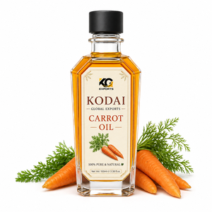Aceite de Zanahoria 100% Puro, Refinado, Natural, Líquido, para el Cuidado del Cabello y la Piel, 110 ml, Botella Transparente, Tamil Nadu, Enchufe Estadounidense, Logotipo Personalizado, Uso Diario - Product Image 1