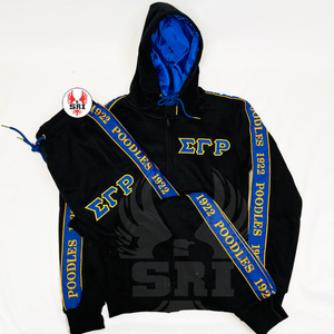 Sigma Gamma Rho Sorority Embroidery Women cotton Fleece Tracksuit | SGR Sorority Embroidered Ladies Custom Style <b>Jogging</b> <b>Suit</b> - Product Image 6
