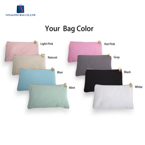 Pochette de voyage en toile avec fermeture éclair pour cosmétiques, organiseur de maquillage, personnalisable avec logo OEM, faible MOQ - Product Image 6