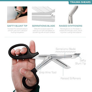 Mejor Precio en Tijeras para Vendajes de Grado Médico Industrial, Tijeras para Vendajes con Borde Dentado, ANAAIF ENTERPRISES - Product Image 4