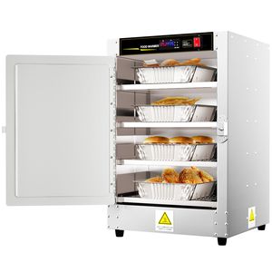 Scaldavivande Professionale 16x16x24" con Vassoio Acqua e 4 Vaschette Catering per Pizza e Polpette da Banco - Product Image 1