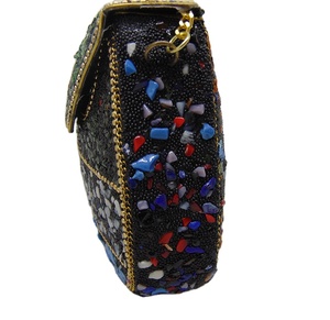 Evening Clutch <b>Bags</b> Good Quality Personalized Blue Gravel Women <b>Snake</b> Gold Custom Chain Light Customized Craft Logo Style Fold - Product Image 3
