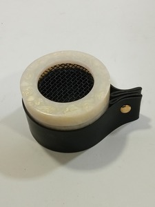 Resin Mini Bakhoor Burner with Leather Strap Hand-Made Eco-Friendly Indian Aromatic Incense Holder Summer All-Season Use - Product Image 1