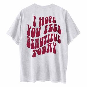 เสื้อยืดพิมพ์ลายไซส์ใหญ่สำหรับผู้หญิง ทรงหลวม สวมใส่สบาย ไหล่ตก คอกลม แขนสั้น ผ้าถักโพลีเอสเตอร์/สแปนเด็กซ์ เสื้อฤดูร้อน มีโลโก้ - Product Image 1