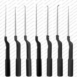 Juego de curetas de microdiscectomía de alta calidad, juego de 7 instrumentos quirúrgicos para cirugía de columna, curetas ortopédicas - Product Image 1