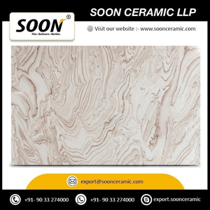 Grande dalle de marbre calcite poli, écologique, pour décoration murale moderne de salon, application imperméable - Product Image 3