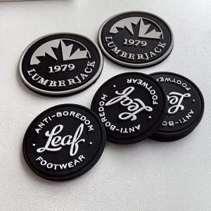 Patch en caoutchouc PVC souple personnalisé, badge en silicone avec logo 3D en relief, thermocollant pour vêtements, chaussures, sacs, décoration de vêtements - Product Image 6