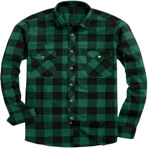 Nouvelle Chemise Décontractée en Flanelle Unie pour Homme, Écologique, Respirante, Manches Longues, Bouton Unique, Vente en Gros OEM, Haute Qualité, Automne - Product Image 1
