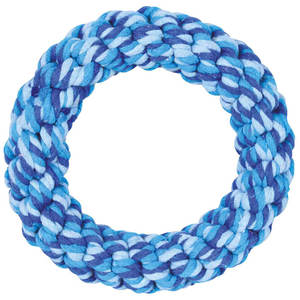 Anillo de Cuerda de 14 cm, Juguete Masticable para Mascotas, Juguete Trenzado Multicolor para Perros - Product Image 3