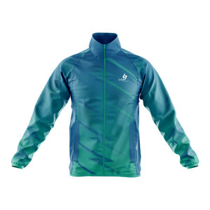 Chaqueta Cortavientos de Alta Calidad con Logotipo Personalizado en Múltiples Posiciones, Ropa Casual Urbana para Hombre, Cierre de Cremallera, Cuello Alto - Product Image 2