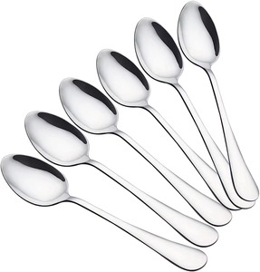 Ensemble de couverts en acier inoxydable de haute qualité avec manches en plastique, écologique, durable, finition miroir, pour les fêtes - Product Image 4
