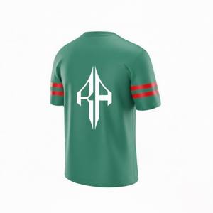 เสื้อเจอร์ซีย์อเมริกันฟุตบอลคุณภาพสูงสำหรับผู้ชาย คอวี ผลิตจากโพลีเอสเตอร์ 100% ระบายอากาศได้ดี แห้งเร็ว เหมาะสำหรับฤดูร้อน โดย RIVIAN ATLANTIC - Product Image 6