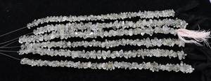 AAA Black White Herkimer Diamond Quartz Nugget <b>Beads</b> 8-10MM Diamond Quartz Gemstone <b>Beads</b> Natural Herkimer Rough <b>Stone</b> <b>Beads</b> - Product Image 5