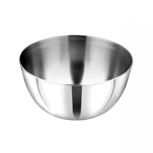 Bol élégant en acier inoxydable de haute qualité, design minimaliste poli, passe au lave-vaisselle, bol de service alimentaire, bol de cuisine domestique - Product Image 3