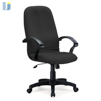 Chaise de bureau ergonomique moderne à dossier haut avec coussin en PU, hauteur réglable, fonction d'inclinaison des genoux et pivotante