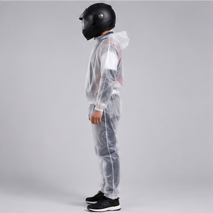 Traje Impermeable Ligero Unisex, 100% Poliéster, Manga Larga, con Capucha, para Todas las Temporadas, Personalizable con Nombre de Equipo - Product Image 5