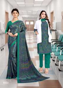 Crepe Corporate <b>Silk</b> Saree Digital Print - Product Image 2