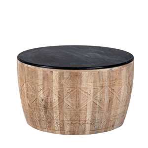 Modern Luxury Solid Wood Carving Work Natural Polish Eco-Friendly Decorative Coffee <b>Table</b> for Living Room Furniture - Product Image 3