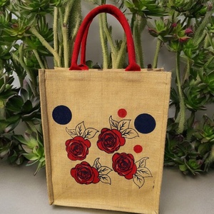 Sac de plage en jute sac pour la plage sacs de plage à la mode d'occasion - Product Image 2