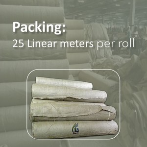 Rollo de tela fina de yute de 59 pulgadas de ancho, 100% fibras naturales de yute, material de lona tejida, venta al por mayor Goodman Global Bangladesh - Product Image 3
