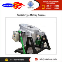 Four à creuset pour la fonte du laiton de 250 kg avec brûleur à gaz, inclinaison hydraulique disponible à un prix raisonnable