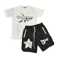 Nouveauté 2026 – Ensemble décontracté homme été : T-shirt et short (2 pièces) – Vêtements grande taille tendance streetwear