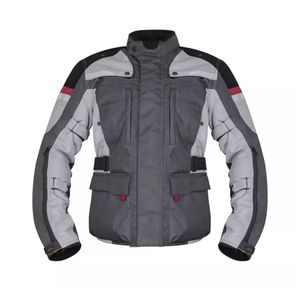 Veste de moto unisexe imperméable à manches longues, col montant, gris, noir, rouge, vêtements de sport, toutes saisons, coupe classique - Product Image 1