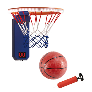 Aro de Baloncesto Plegable para el Hogar con Iluminación, Portátil y Duradero para Uso Familiar en Interiores, Fácil de Montar - Product Image 1