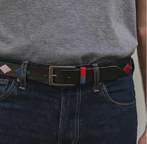 Ceinture en cuir véritable Polo de haute qualité avec boucle à ardillon en laiton à motif géométrique pour hommes et femmes – Tendance et très vendue - Product Image 3