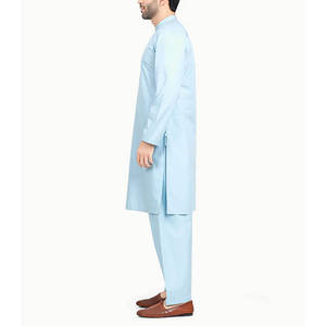 OEM Custom <b>Men's</b> <b>Kurta</b> Set 2026 New Design Shalwar Kameez Low MOQ Breathable <b>Men's</b> Islamic Clothing Manufacturer - Product Image 2