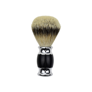 Brocha de Afeitar de Pelo Sintético Premium para Hombre, Más Vendida, con Mango Metálico y Detalles Cromados - Product Image 1