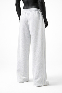 <b>Men</b> Wide Leg Sweatpants Pintuck Design Elastic Waist Drawstring Fleece <b>Lounge</b> <b>Pants</b> OEM Wholesale <b>Men's</b> <b>Pants</b> - Product Image 4
