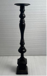 Elegant Aluminum <b>Candle</b> Holder With Black Antique Finish Decorative Home Centerpiece For Wedding Festival Dining Living Room - Product Image 1